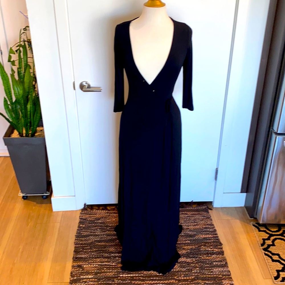 Wrap around maxi dress